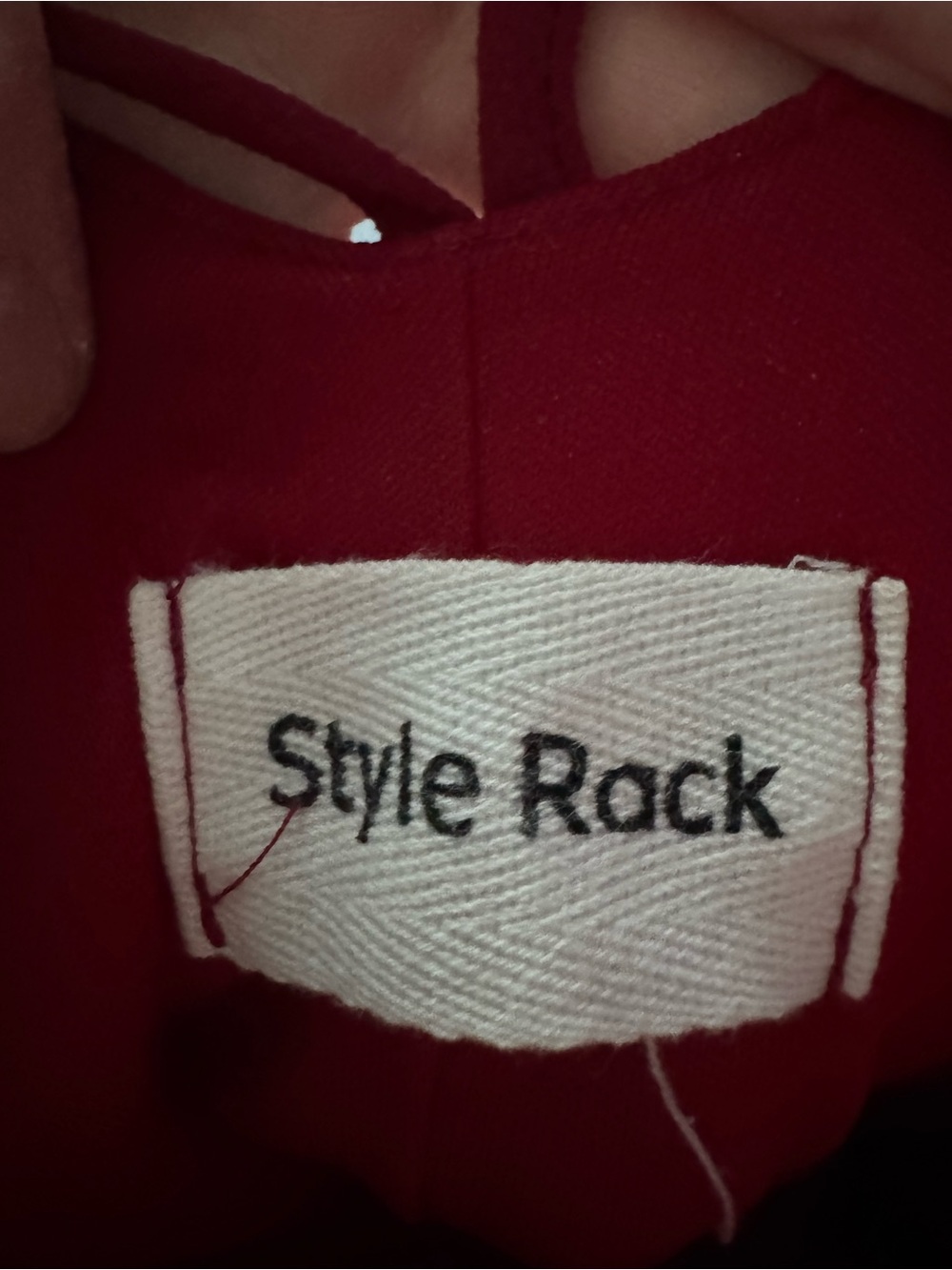 Style Rack Red Double-Strap low back Slip Dress - Picture 5 of 6
